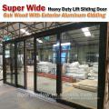 Doorwin office partition door 2018 latest super wide heavy duty lift slide glass door for entrance